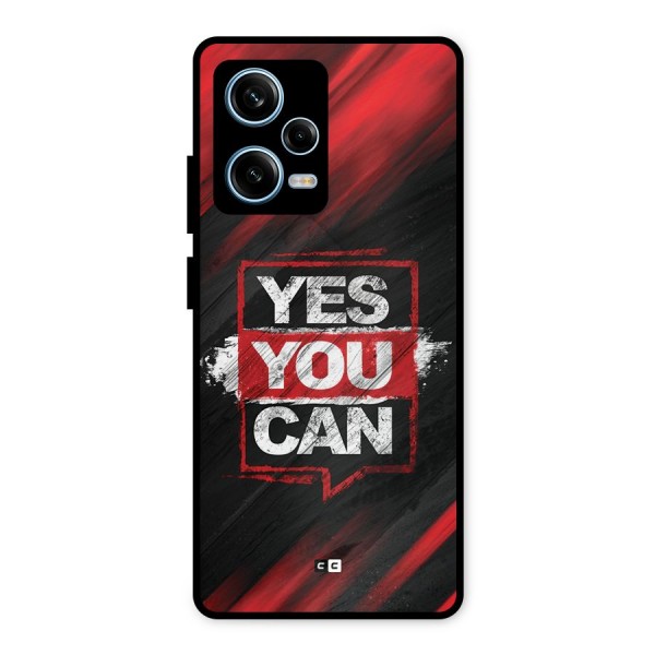 Stay Motivated Metal Back Case for Redmi Note 12 Pro