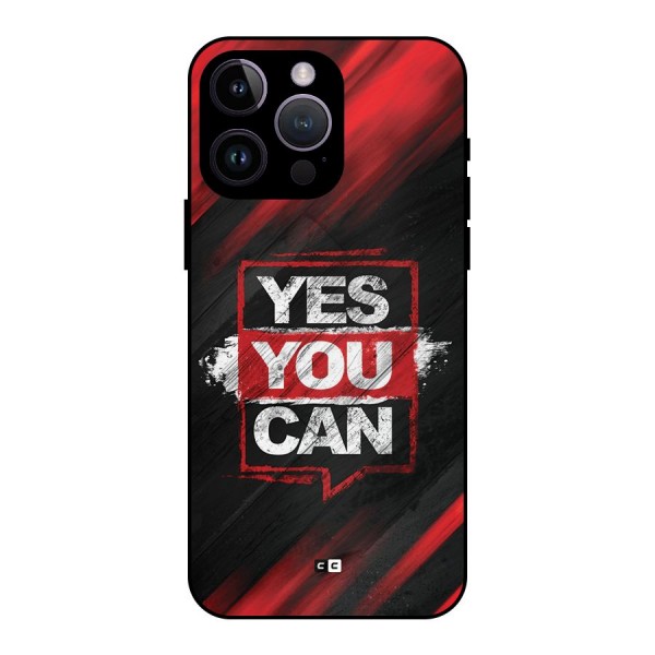 Stay Motivated Metal Back Case for iPhone 14 Pro Max