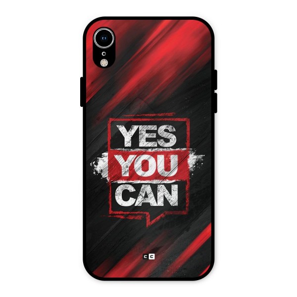 Stay Motivated Metal Back Case for iPhone XR