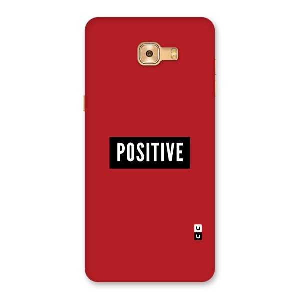 Stay Positive Back Case for Galaxy C9 Pro