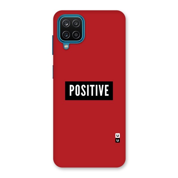 Stay Positive Back Case for Galaxy F12