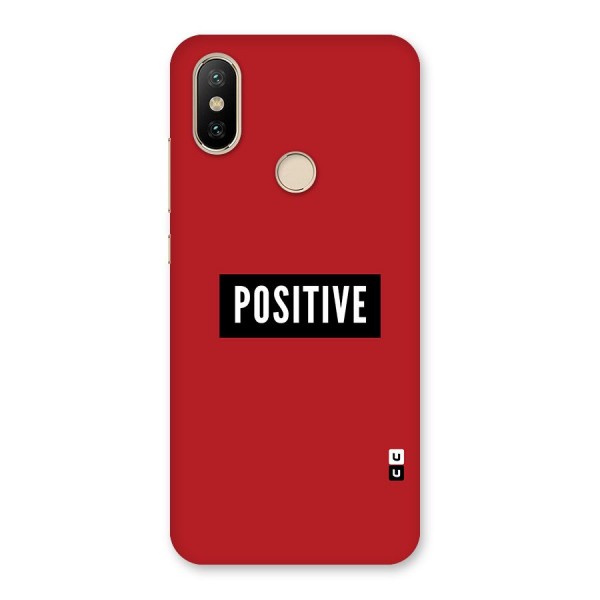 Stay Positive Back Case for Mi A2