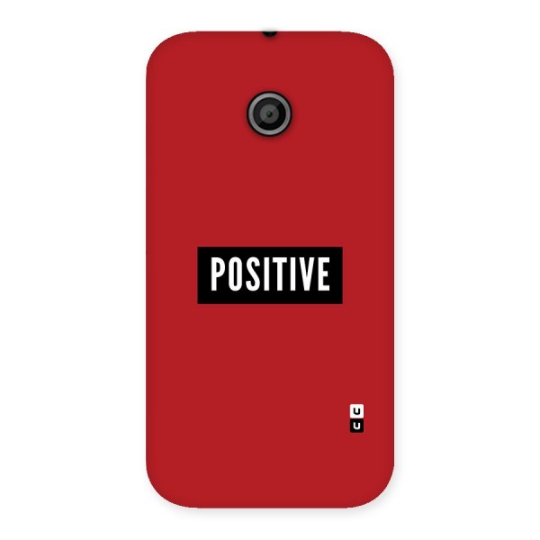 Stay Positive Back Case for Moto E