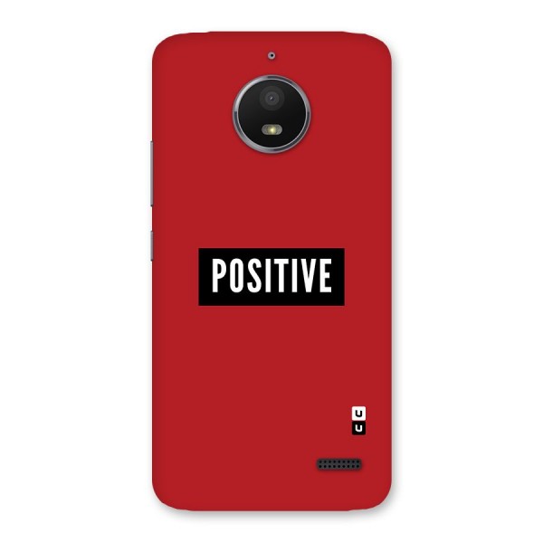 Stay Positive Back Case for Moto E4