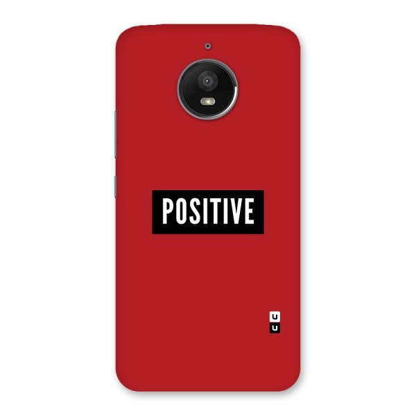 Stay Positive Back Case for Moto E4 Plus