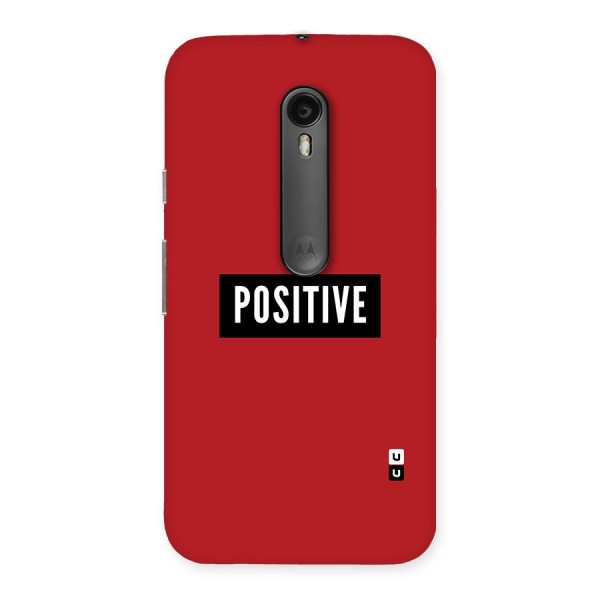 Stay Positive Back Case for Moto G3