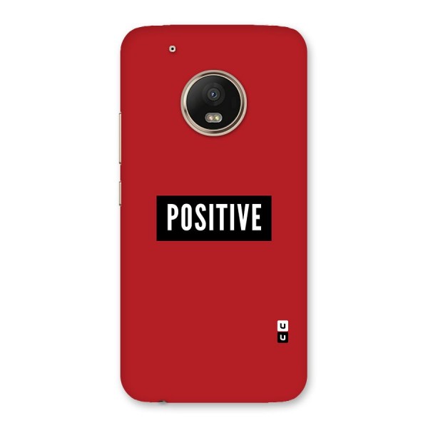 Stay Positive Back Case for Moto G5 Plus