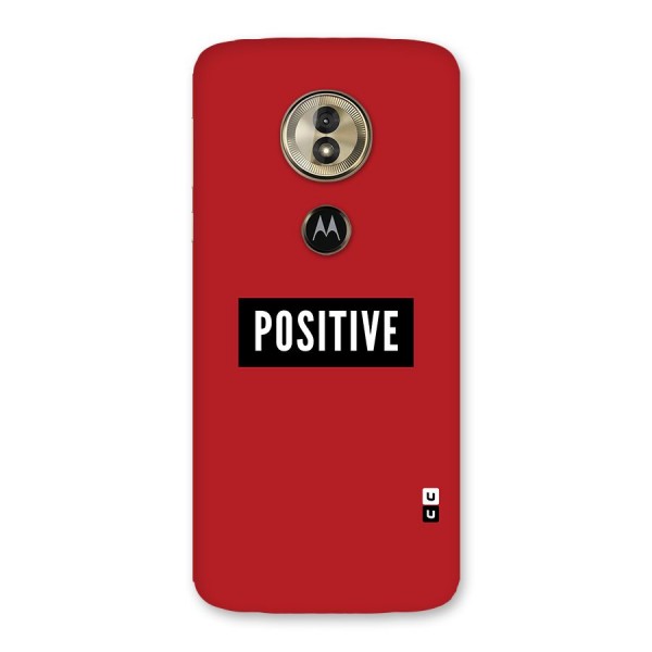 Stay Positive Back Case for Moto G6 Play