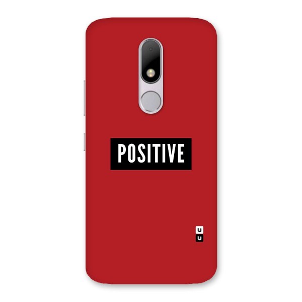 Stay Positive Back Case for Moto M