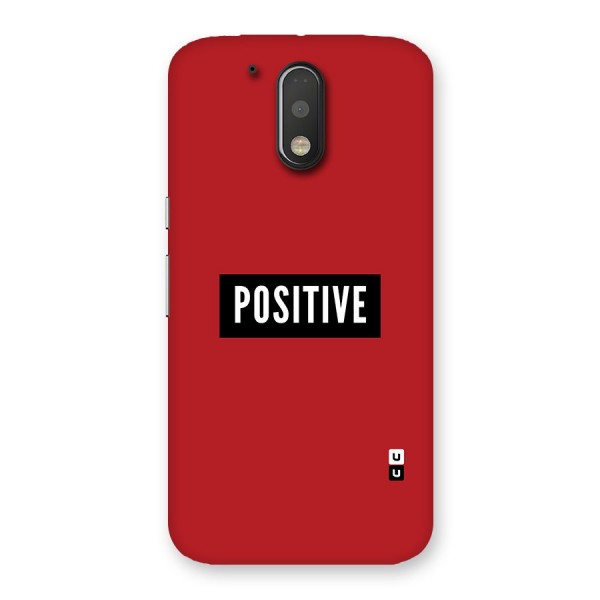 Stay Positive Back Case for Motorola Moto G4