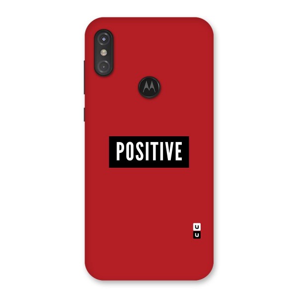 Stay Positive Back Case for Motorola One Power