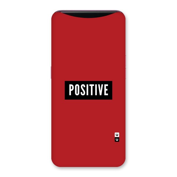 Stay Positive Back Case for Oppo Find X