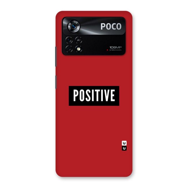 Stay Positive Back Case for Poco X4 Pro 5G