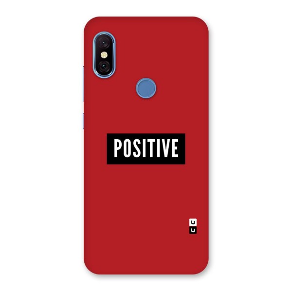 Stay Positive Back Case for Redmi Note 6 Pro