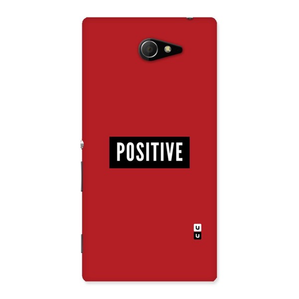 Stay Positive Back Case for Sony Xperia M2