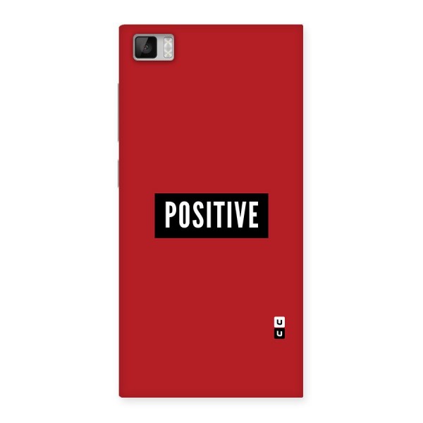 Stay Positive Back Case for Xiaomi Mi3