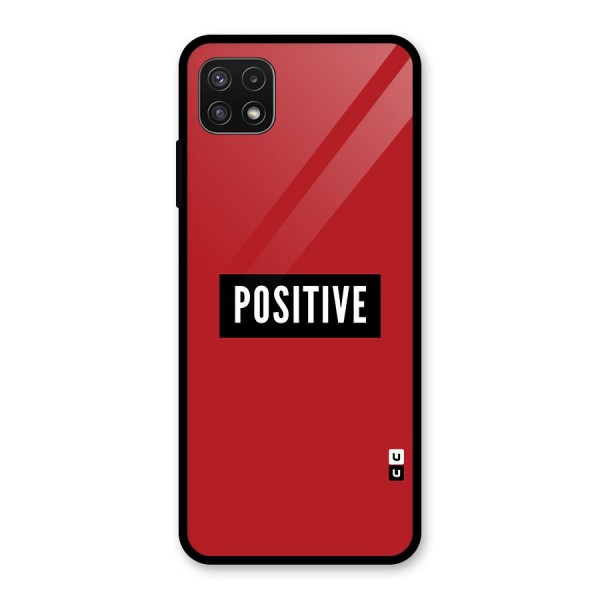 Stay Positive Glass Back Case for Galaxy A22 5G