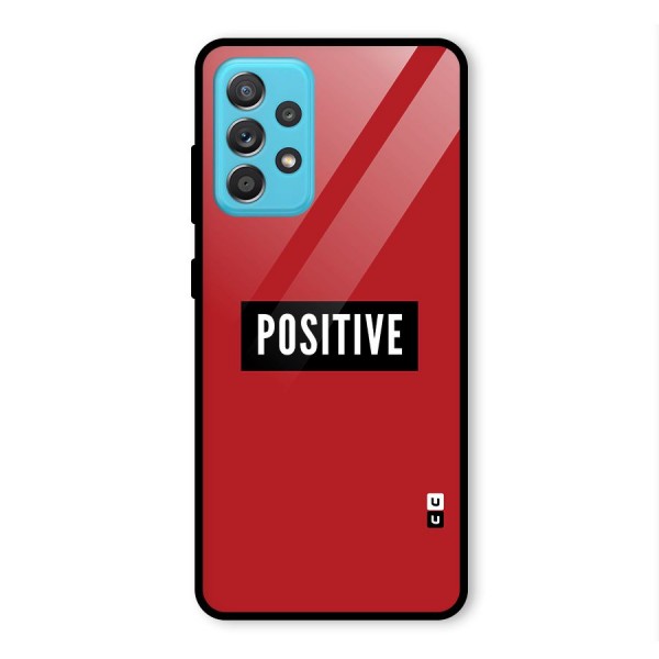 Stay Positive Glass Back Case for Galaxy A52s 5G