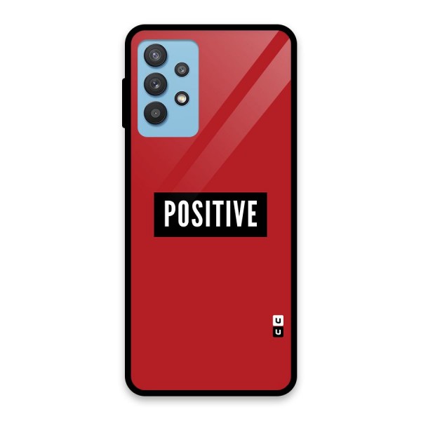 Stay Positive Glass Back Case for Galaxy M32 5G