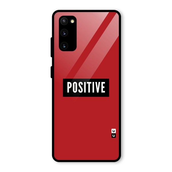 Stay Positive Glass Back Case for Galaxy S20 FE 5G