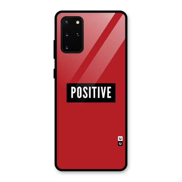 Stay Positive Glass Back Case for Galaxy S20 Plus