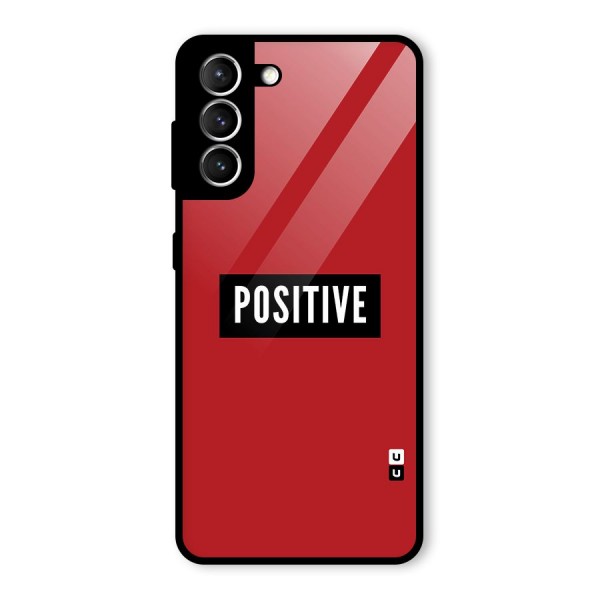 Stay Positive Glass Back Case for Galaxy S21 5G