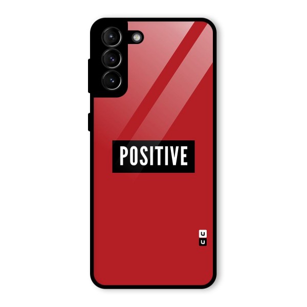 Stay Positive Glass Back Case for Galaxy S21 Plus