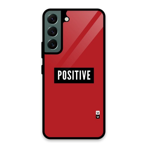 Stay Positive Glass Back Case for Galaxy S22 5G