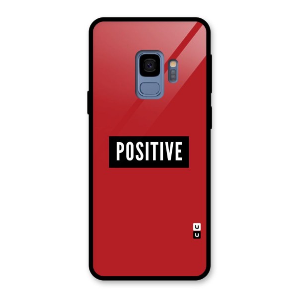 Stay Positive Glass Back Case for Galaxy S9