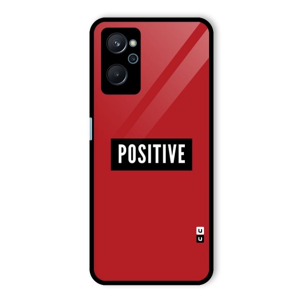 Stay Positive Glass Back Case for Realme 9i