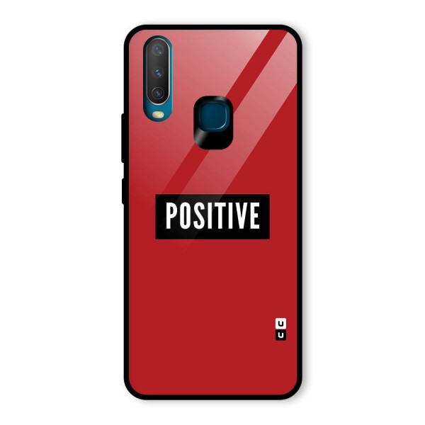 Stay Positive Glass Back Case for Vivo Y15