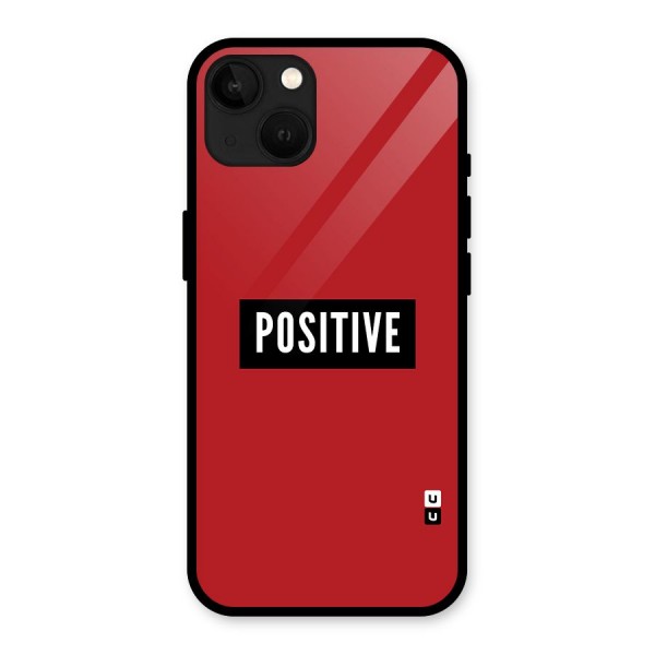 Stay Positive Glass Back Case for iPhone 13