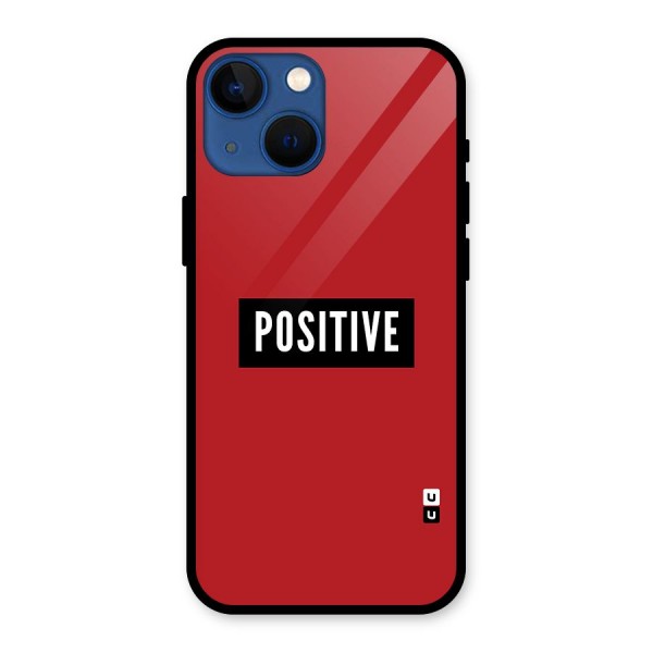 Stay Positive Glass Back Case for iPhone 13 Mini