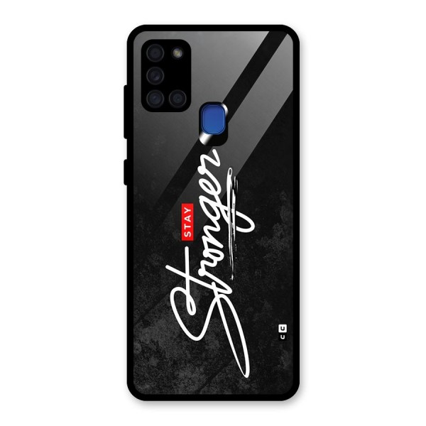 Stay Stronger Glass Back Case for Galaxy A21s