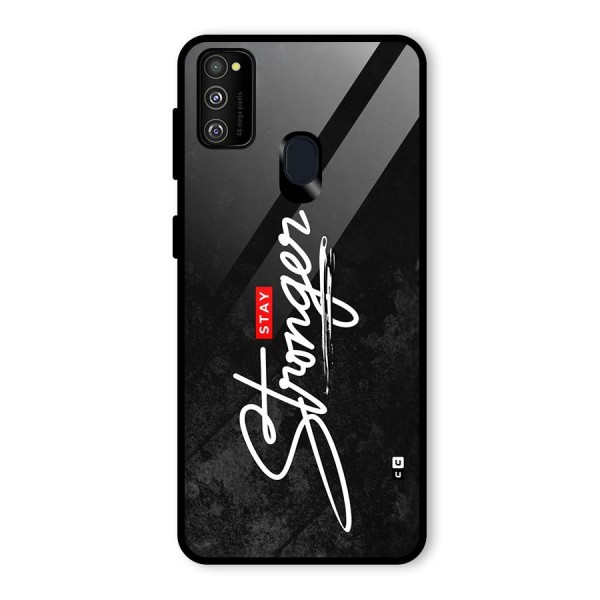 Stay Stronger Glass Back Case for Galaxy M21