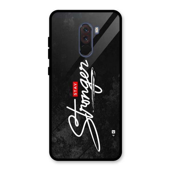 Stay Stronger Glass Back Case for Poco F1