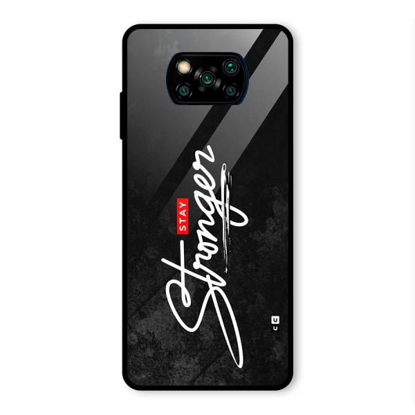 Stay Stronger Glass Back Case for Poco X3 Pro