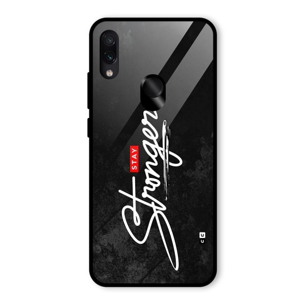 Stay Stronger Glass Back Case for Redmi Note 7