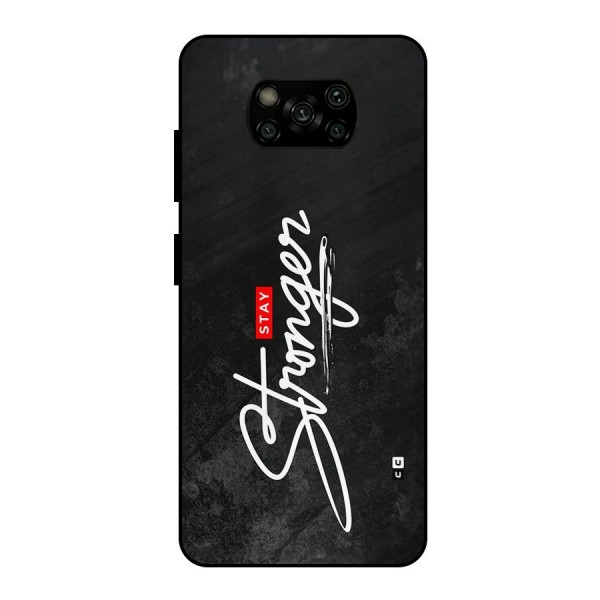 Stay Stronger Metal Back Case for Poco X3