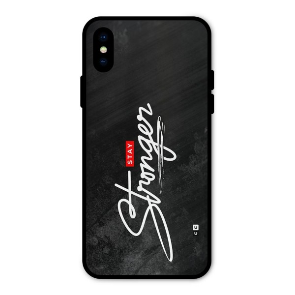 Stay Stronger Metal Back Case for iPhone X