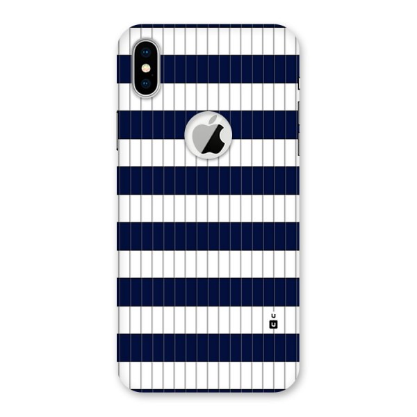 Step Stripes Back Case for iPhone X Logo Cut