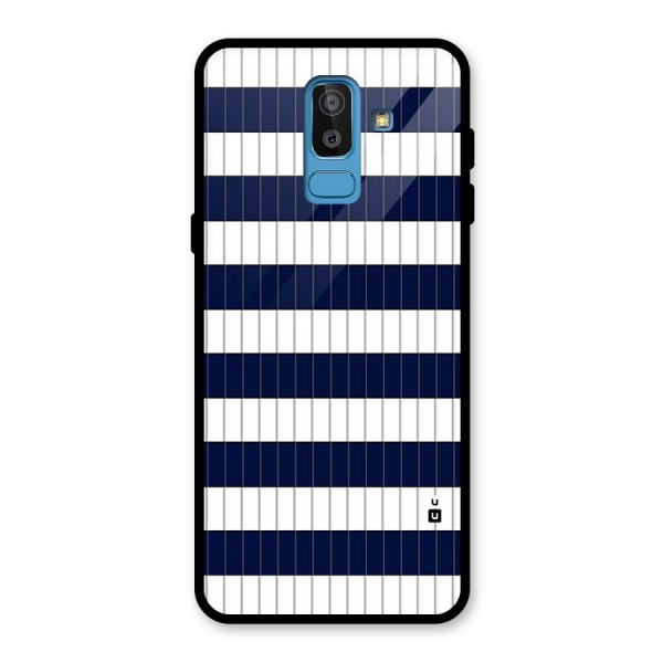 Step Stripes Glass Back Case for Galaxy J8