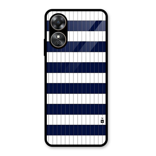 Step Stripes Glass Back Case for Oppo A17