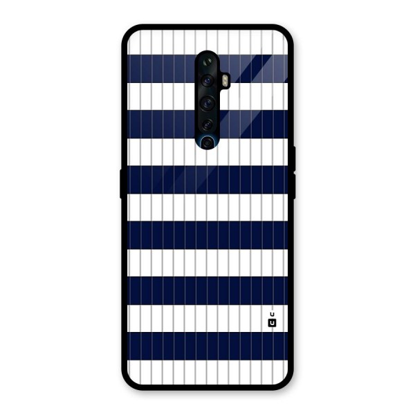 Step Stripes Glass Back Case for Oppo Reno2 F