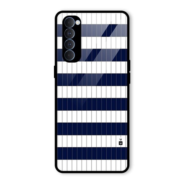 Step Stripes Glass Back Case for Oppo Reno4 Pro