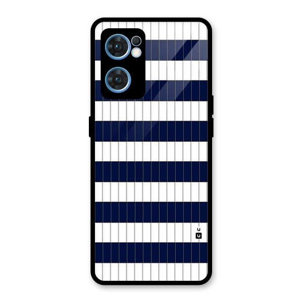 Step Stripes Glass Back Case for Oppo Reno7 5G