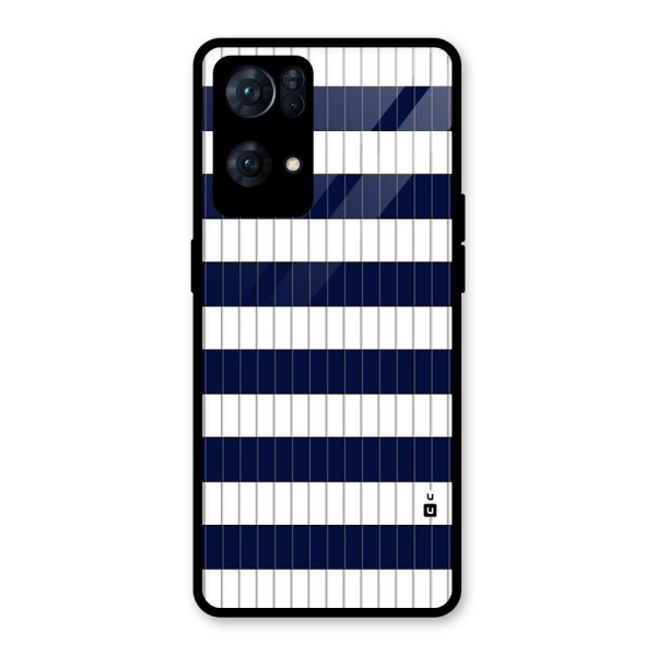 Step Stripes Glass Back Case for Oppo Reno7 Pro 5G