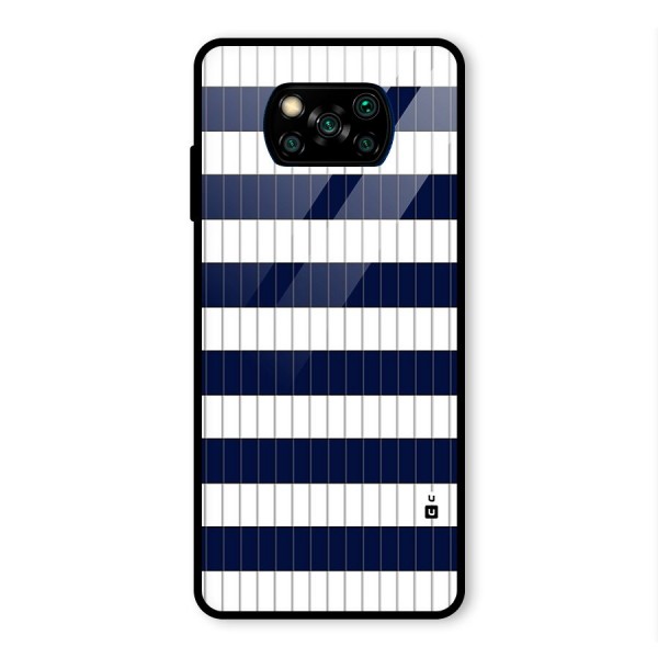 Step Stripes Glass Back Case for Poco X3 Pro