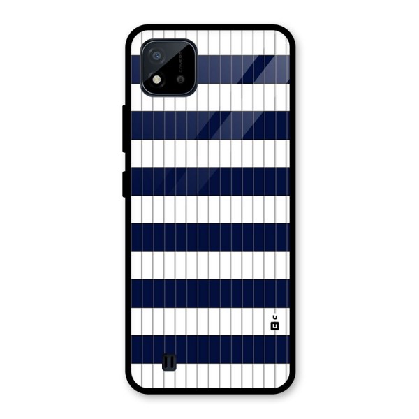 Step Stripes Glass Back Case for Realme C11 2021