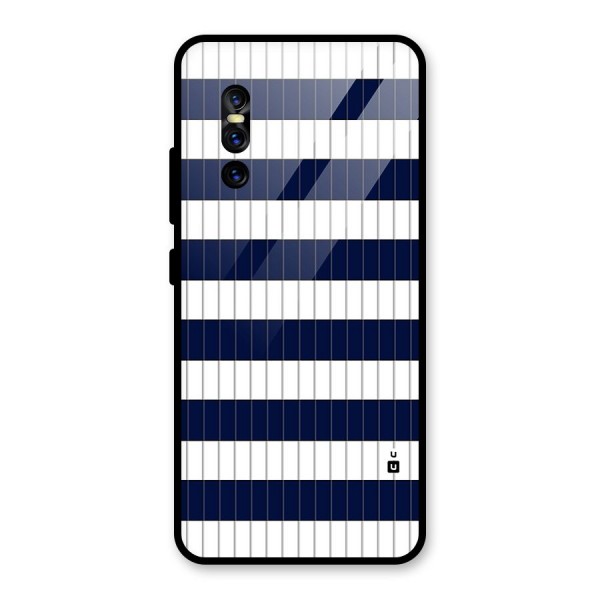 Step Stripes Glass Back Case for Vivo V15 Pro